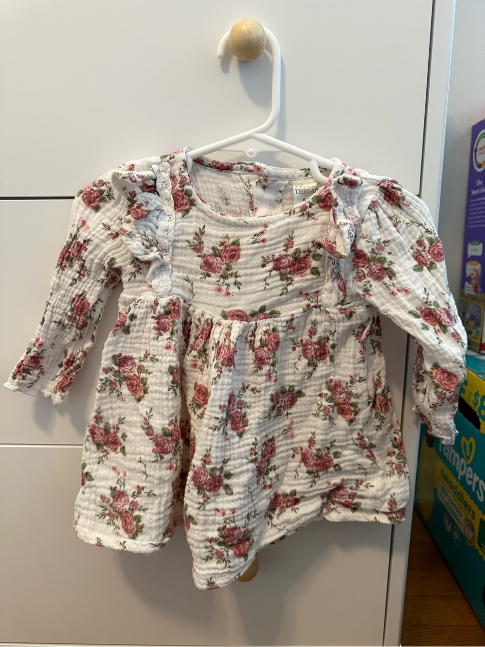Floral Threads long sleeve dress